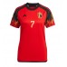 Belgien Kevin De Bruyne #7 Hemma Matchtröja Dam VM 2022 Kortärmad
